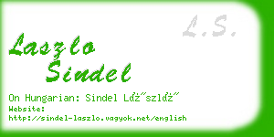 laszlo sindel business card